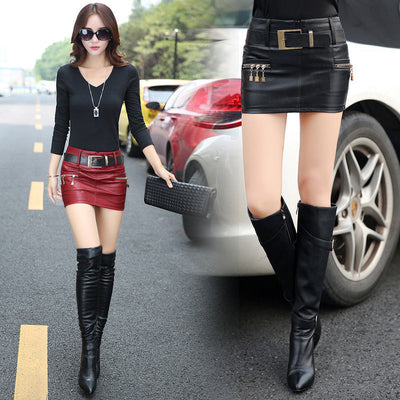 Autumn And Winter Skirts, One-step Skirts, Slim Short Skirts null