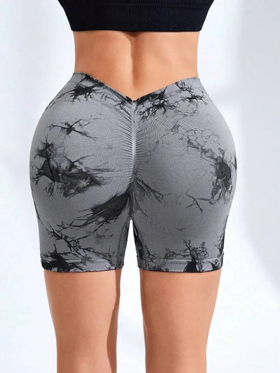 Women's Tie Dye High Waist V-Back null